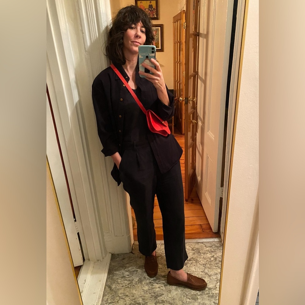 J Crew Linen/Cupro Trousers